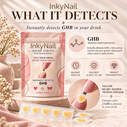 Inky Nail Drink Testing Sticker